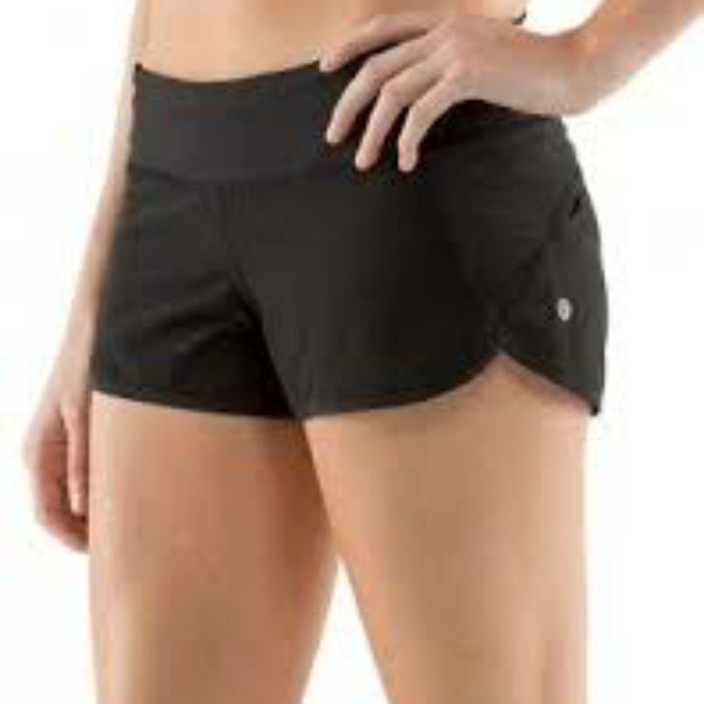 Lululemon Black Speed Up Short 2 Regular